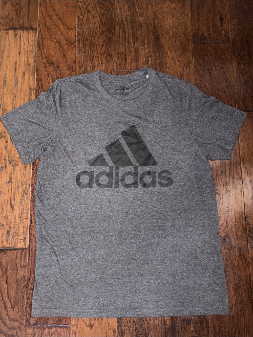 adidas Gray T-Shirt with Black Logo